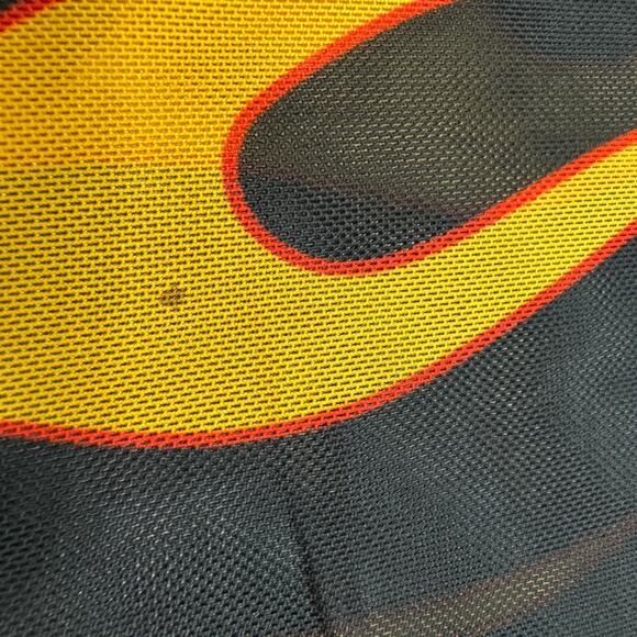 Vintage Hot Topic Flame Fire Mesh Shirt XL Goth Raver Punk Rave See Through y2k - Picture 6 of 9